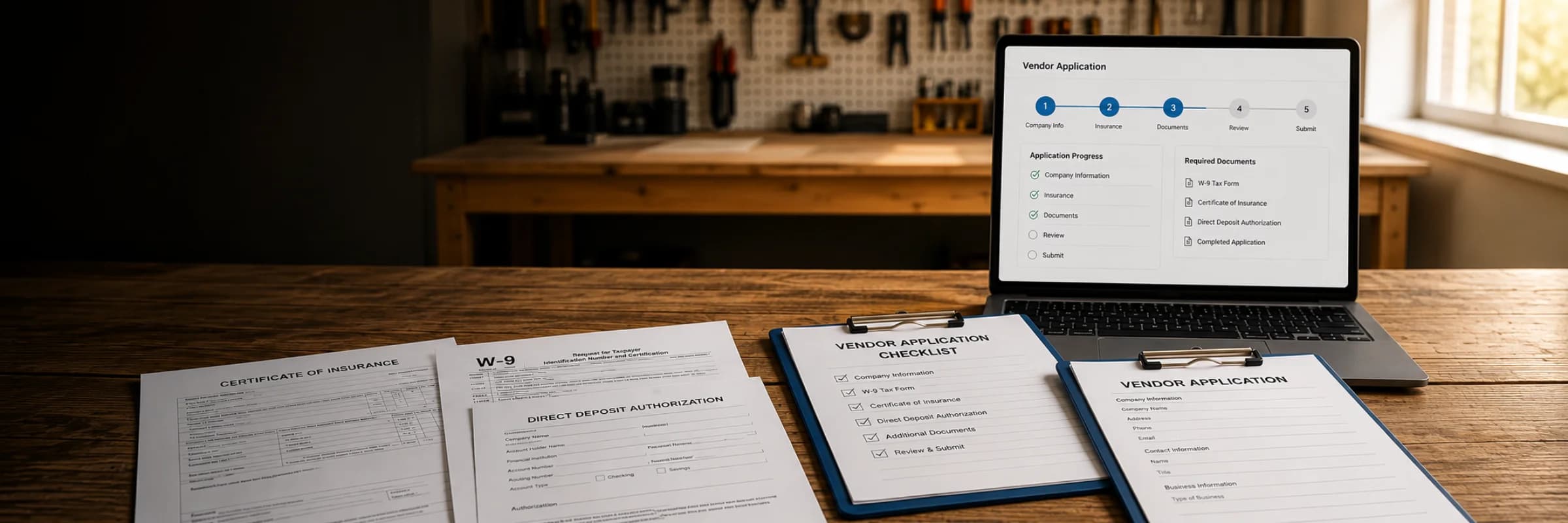 Vendor application paperwork and onboarding steps with Chanticleer Properties